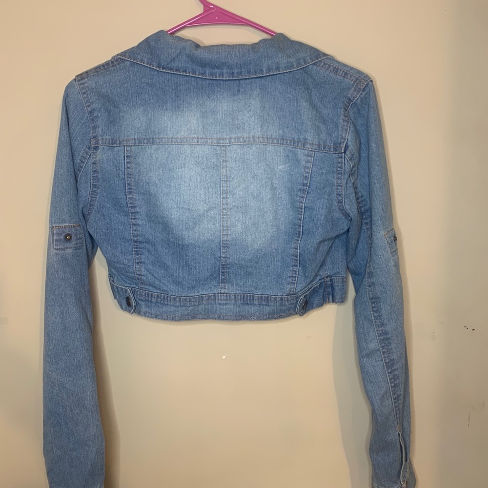 Cropped jean jacket
